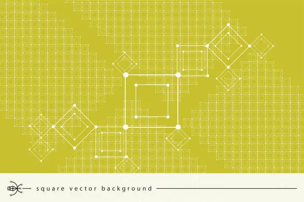 Vector illustration of Grid for futuristic hud interface. Line technology vector pattern