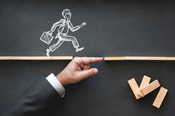 istock Career Planning and Business Challenge Concept with Hand Drawn Chalk Illustrations on Blackboard 988625094
