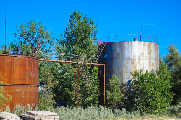 istock Abandoned oil reservoirs 988651854
