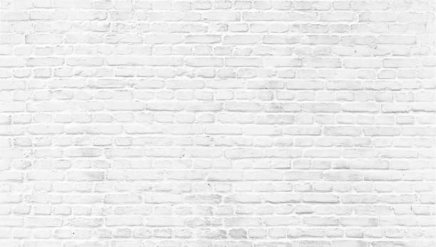 White painted old brick Wall White brick wall texture. Home and office modern design backdrop. Painted bricks wall brick stock pictures, royalty-free photos & images