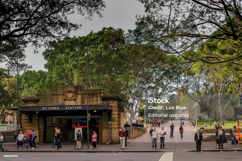 View Of Historic St James Metro Station In Hyde Park Sydney Australia Stock  Photo - Download Image Now - iStock