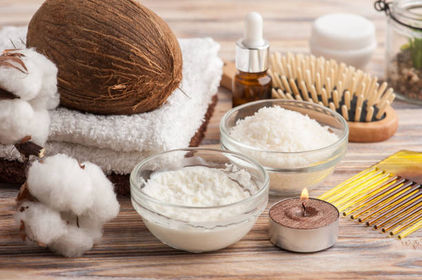 istock Natural hair treatment with coconut 988707002