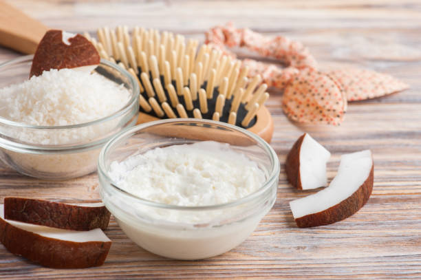 istock Natural hair treatment with coconut 988707042