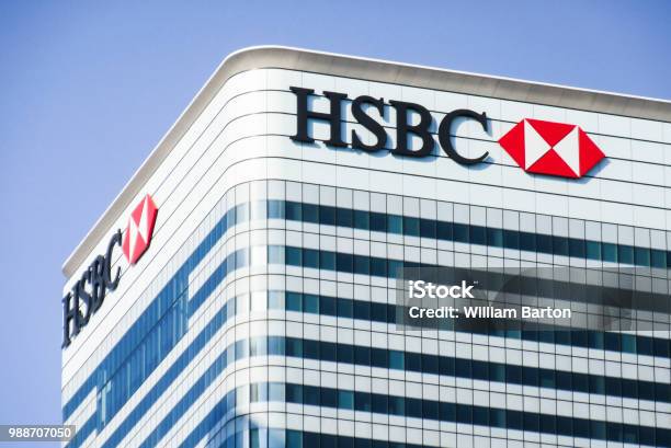Gedung Hsbc London Foto Stok - Unduh Gambar Sekarang - HSBC, Canary Wharf, Gedung bank