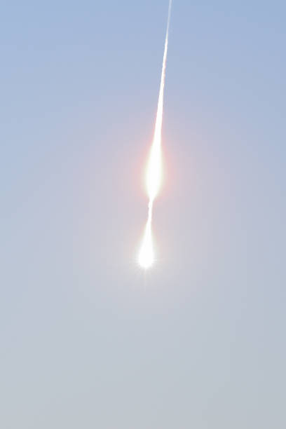 istock Real meteorite falling June 21, 2018 and flaring in morning sky 988708434