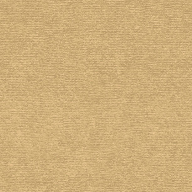 Brown kraft paper with speckle seamless vector texture. Close-up of old cardboard or parchment background. Kraft paper seamless vector texture kraft paper stock illustrations