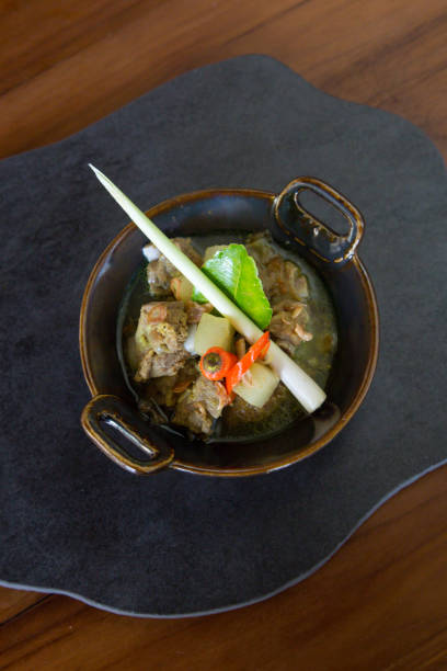istock Traditional Indonesian meat soup with lemon grass 988779938
