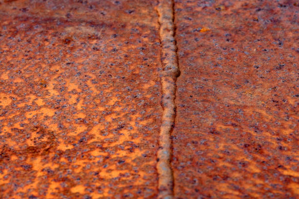 old rusty background - metal rusty rust textured imagens e fotografias de stock