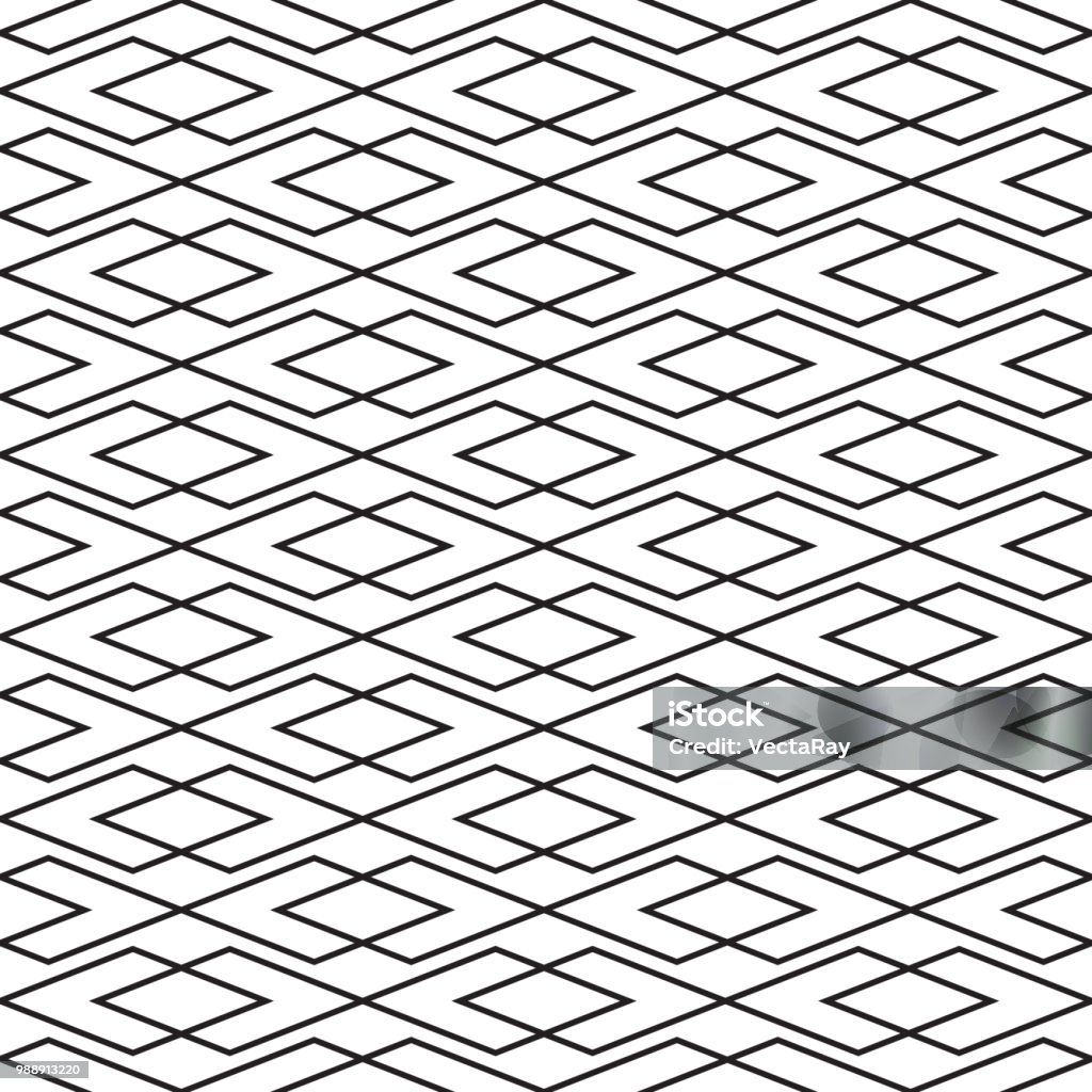 Check Weave Seamless Vintage Art Deco Interlocking Check Weave Pattern Background ...