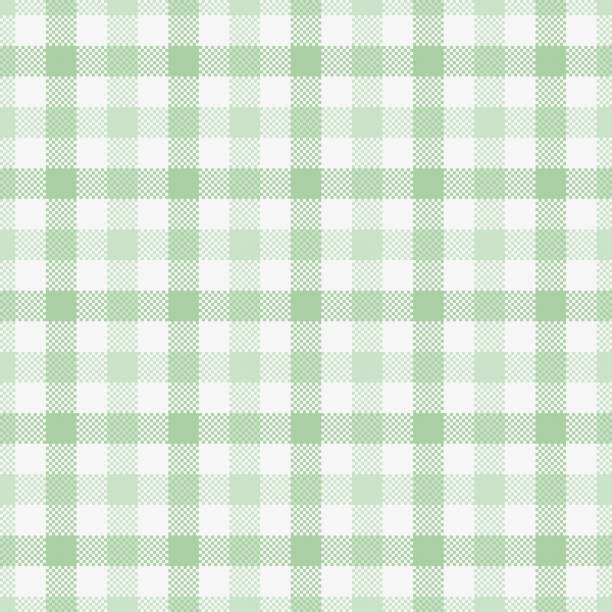 тартан вектор бесшовные шаблоны - gingham pattern stock illustrations