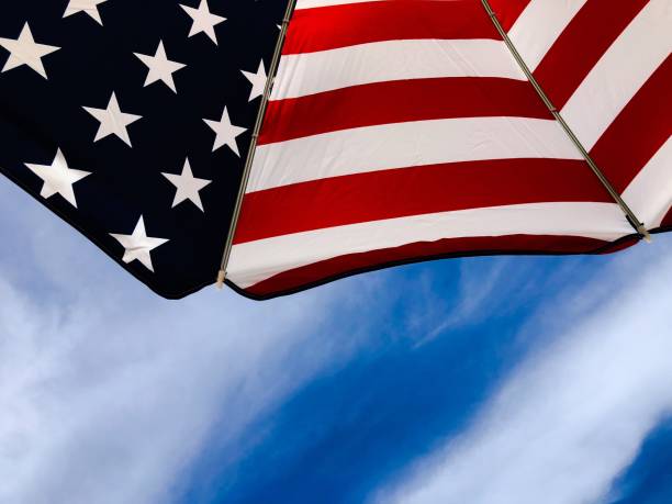 istock American Flag Beach Umbrella Bright Sky 988994896