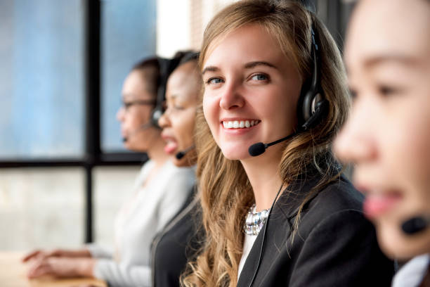 istock Woman customer service agent working in call center 989111432