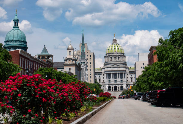 Historic Architecture in Harrisburg the State Capital of Pennsylvania USA Historic Architecture in Harrisburg the State Capital of Pennsylvania USA harrisburg pennsylvania stock pictures, royalty-free photos & images