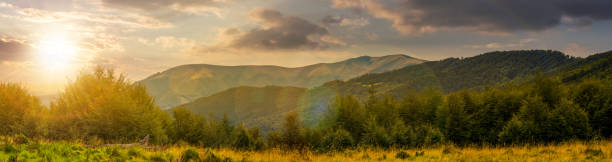 istock panorama of Carpathian mountains at sunset 989203778