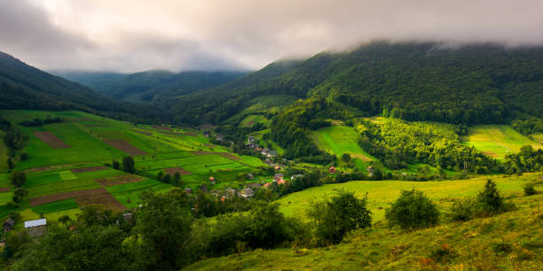 istock Abranka village in Carpathian mountains 989204488