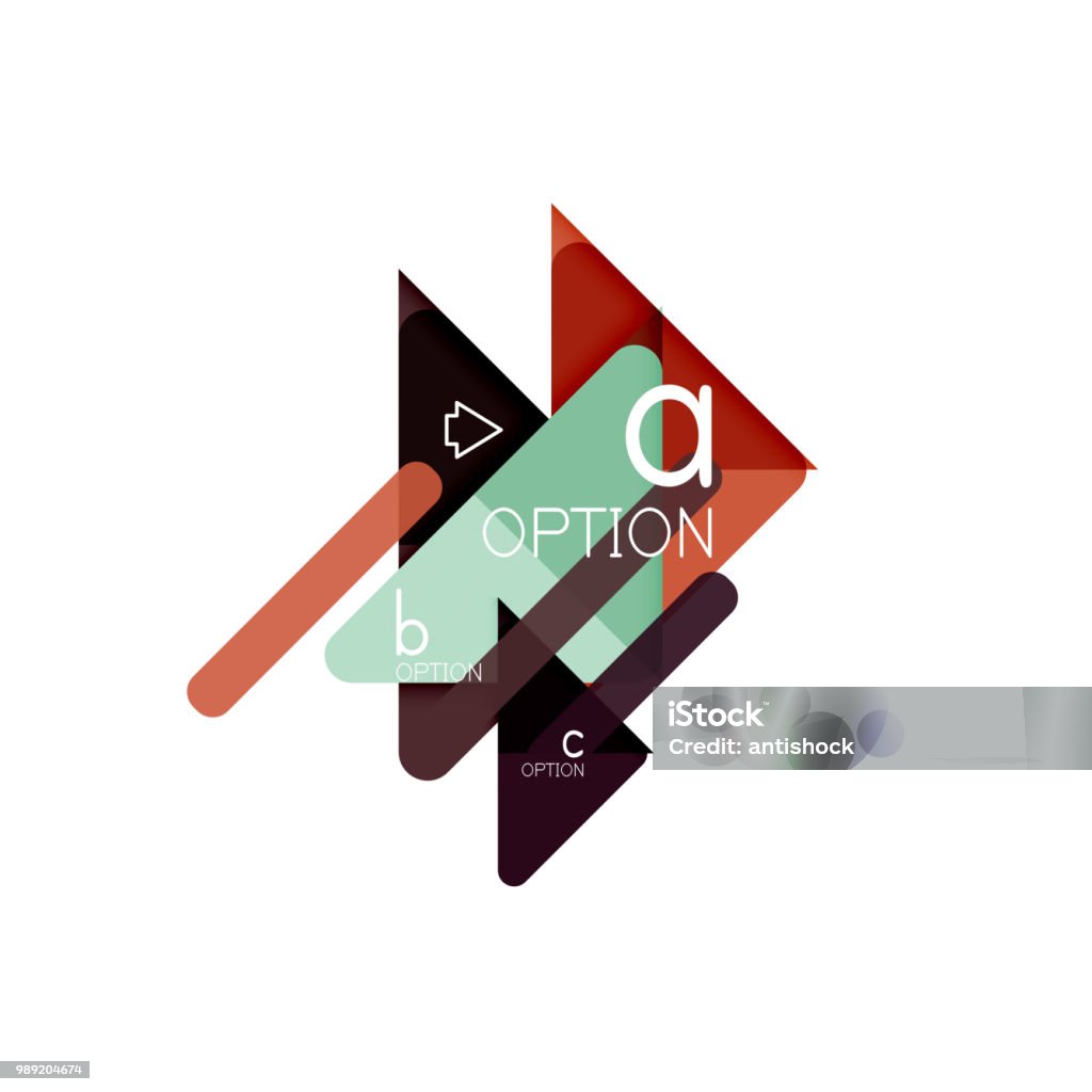 Data Visualization Graph Triangle Triangle Data Visualization Design Option Infographic Layout Stock ...