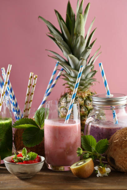 istock Set of summer drinks, summer food 989214314