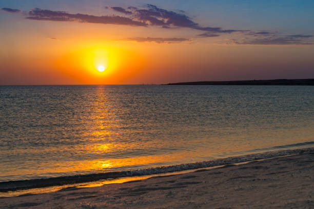 istock Tropical sunset on the beach. Australia, Vincentia 989224674