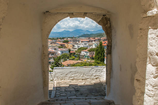 istock Panoramic view of Sperlonga from the arch, Lazio, Italy 989240834