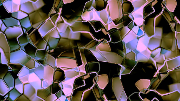 istock 3D rendering of a liquid metal texture with an elegant light reflex on the surface 989245984