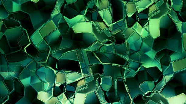 istock 3D rendering of a liquid metal texture with an elegant light reflex on the surface 989246538