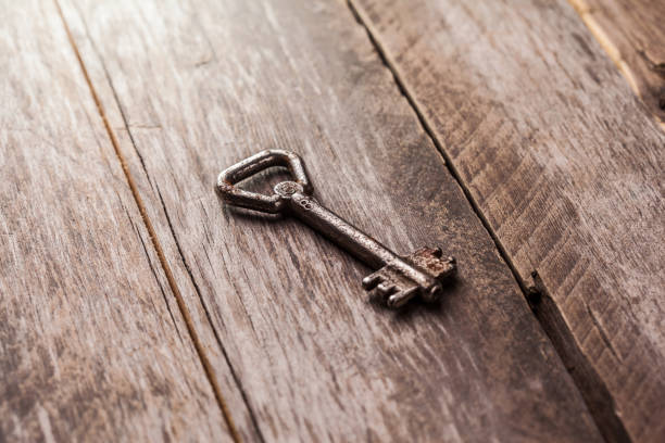 istock old keys on a brown wooden background 989252214