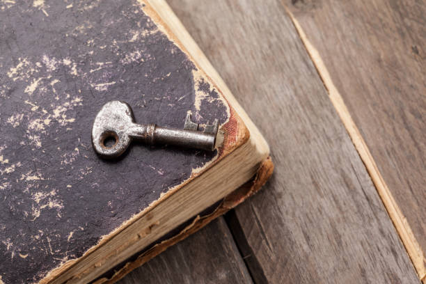 istock old keys on a vintage book 989252322