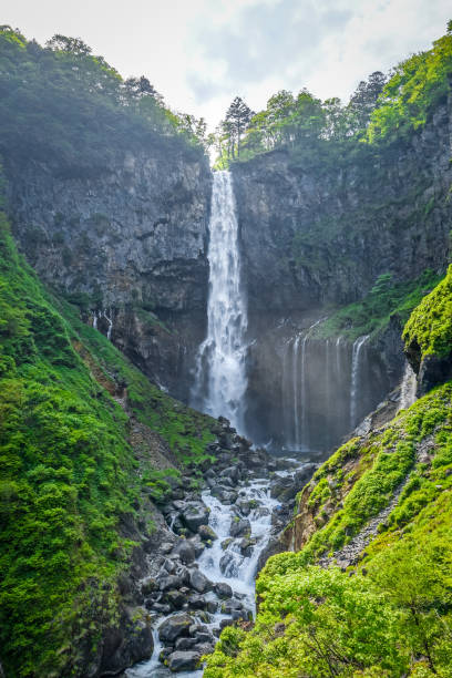cascate kegon, nikko, giappone - water beauty in nature waterfall nikko foto e immagini stock