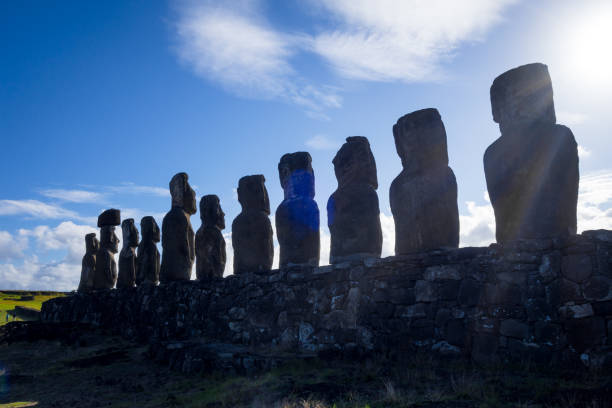 istock Moais statues, ahu Tongariki, easter island 989265648