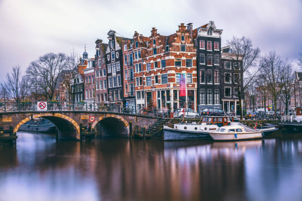 istock Amsterdam Tranquil Canal Scene, Netherlands 989272070