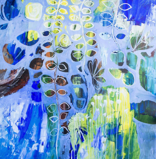 istock Detail of the Painting as a Background 989275686
