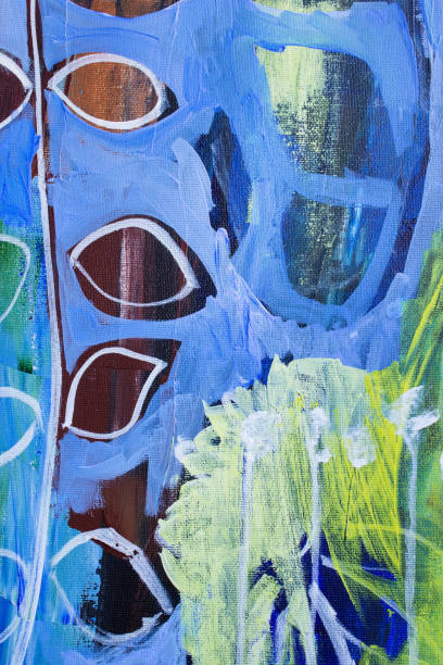 istock Detail of the Painting as a Background 989276782