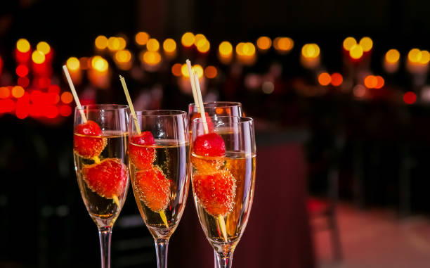 istock Wine Cocktail Welcome Drink at a corporate gala dinner 989279900