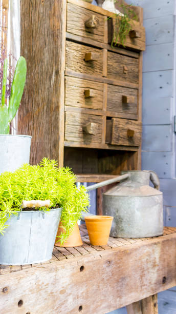 istock Relaxing area in cozy garden. 989306510