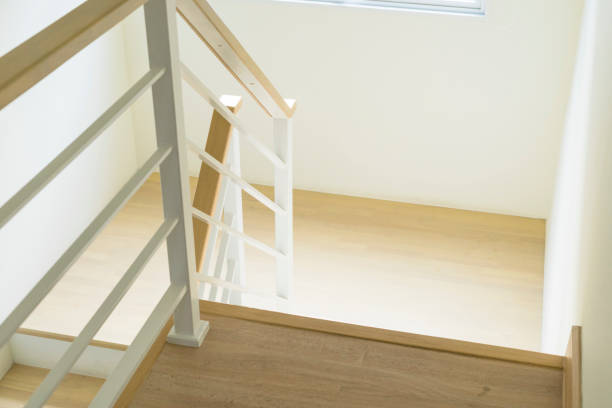 istock indoor wood stair in a house. 989311116