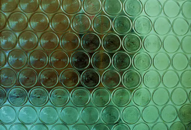 Circular Pattern On Glass Wall
