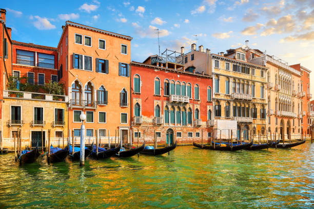 istock Venice, Italy. Gondolas on Grand Channel 989353992