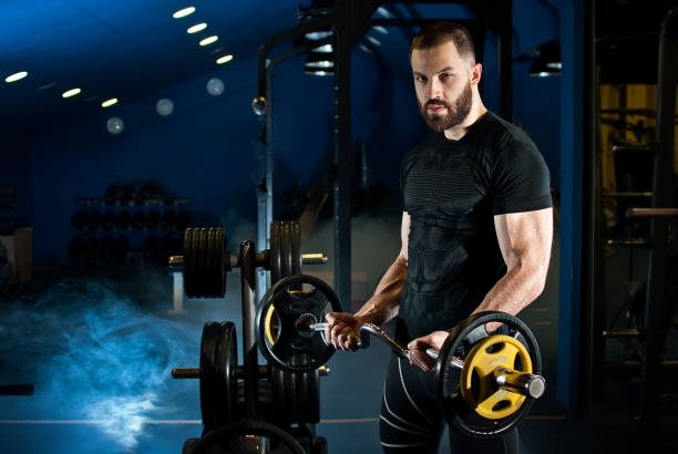 istock an athlete trains in the gym 989380476