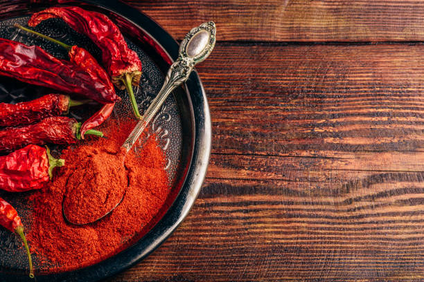 istock Spoonful of chili pepper powder 989403364