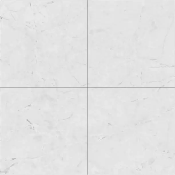 Photo of Natural marble square tile seamless texture map, diffuse