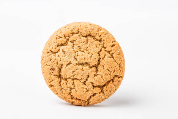 istock Chocolate chip cookies isolated on white background 989442058