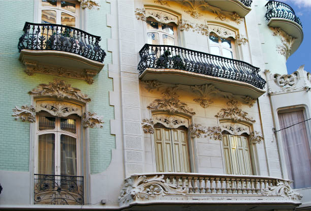istock Famous historic building With Beautiful moulding in Valencia, Spain 989459130