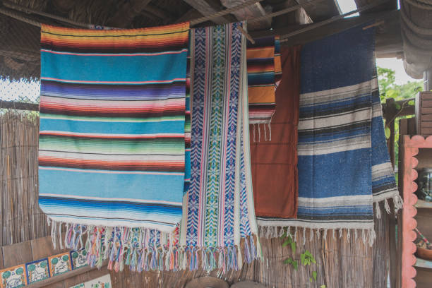 istock Rugs and carpets hung up on display. 989510528