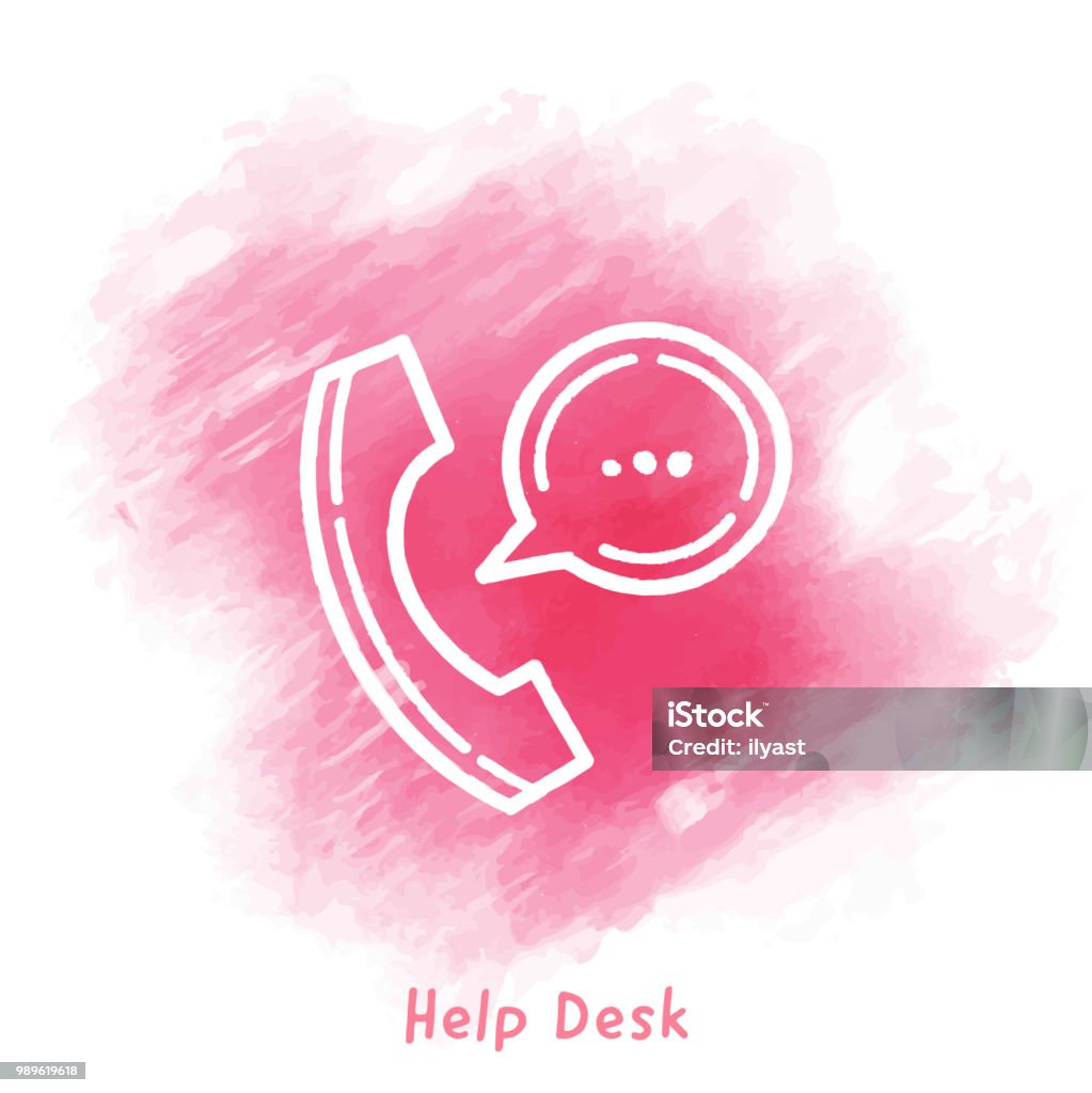 Help Doodle Background Help Desk Doodle Watercolor Background Stock Illustration - Download ...