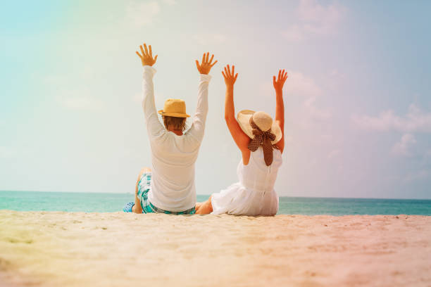 istock happy couple enjoy tropical beach 989640700