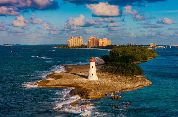 istock Lighthouse on Paradise island, Bahamas 989662348