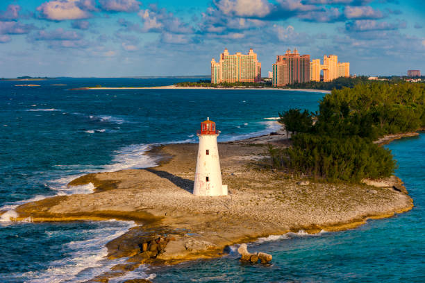 istock Lighthouse on Paradise island, Bahamas 989662418