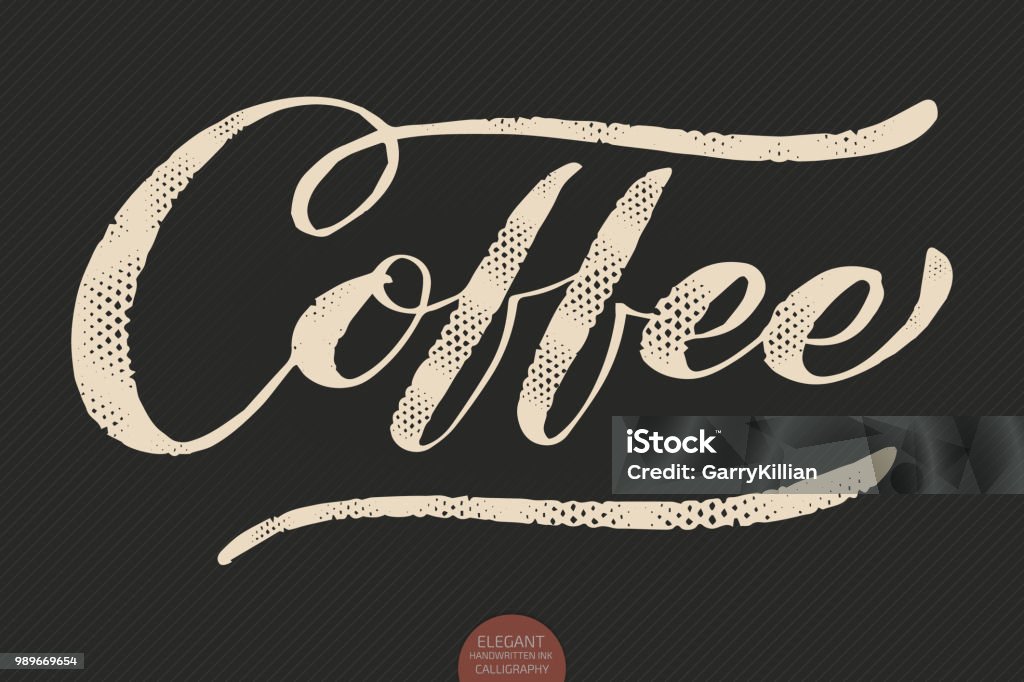 Cofee Lettering Coffee Lettering Vector Hand Drawn Calligraphy Coffee Elegant Modern ...