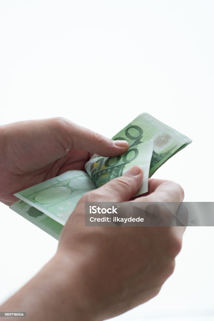 man counting euro Adult Stock Photo