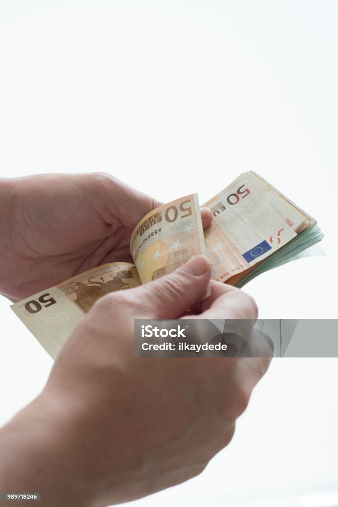 man counting euro Adult Stock Photo